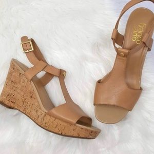 Nude Cork Wedges